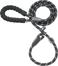 Durable Slip Lead Dog Leash, 1/2" X 4 FT, Black