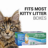 Drawstring Litter Box Liners Scented, Jumbo Size, 36" X 19" - 7 Count